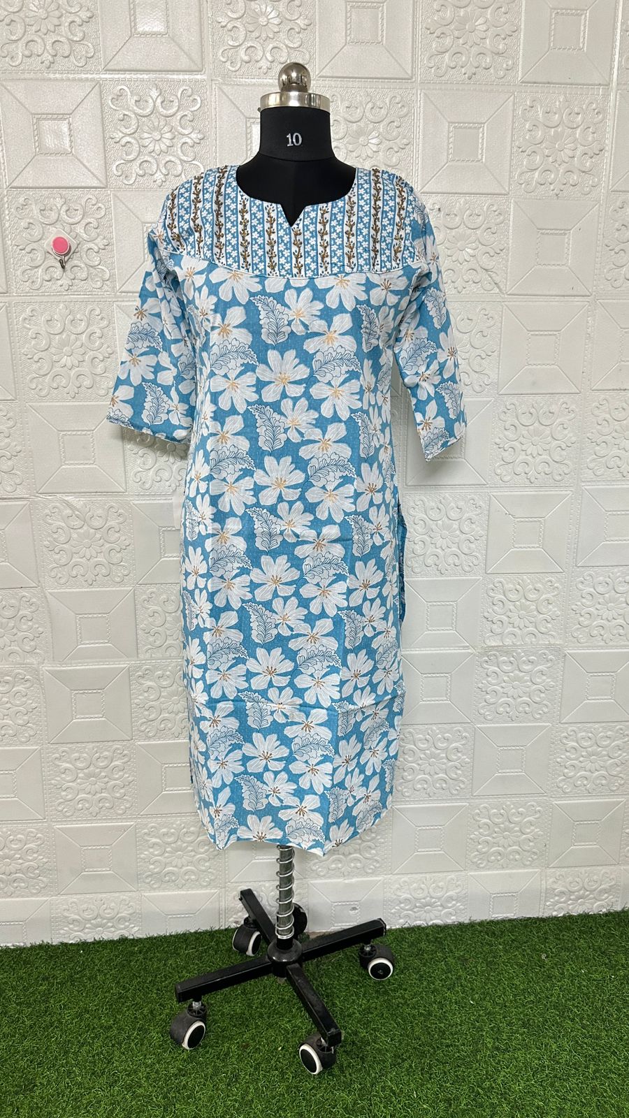 cotton HandWork Kurtis chwk13