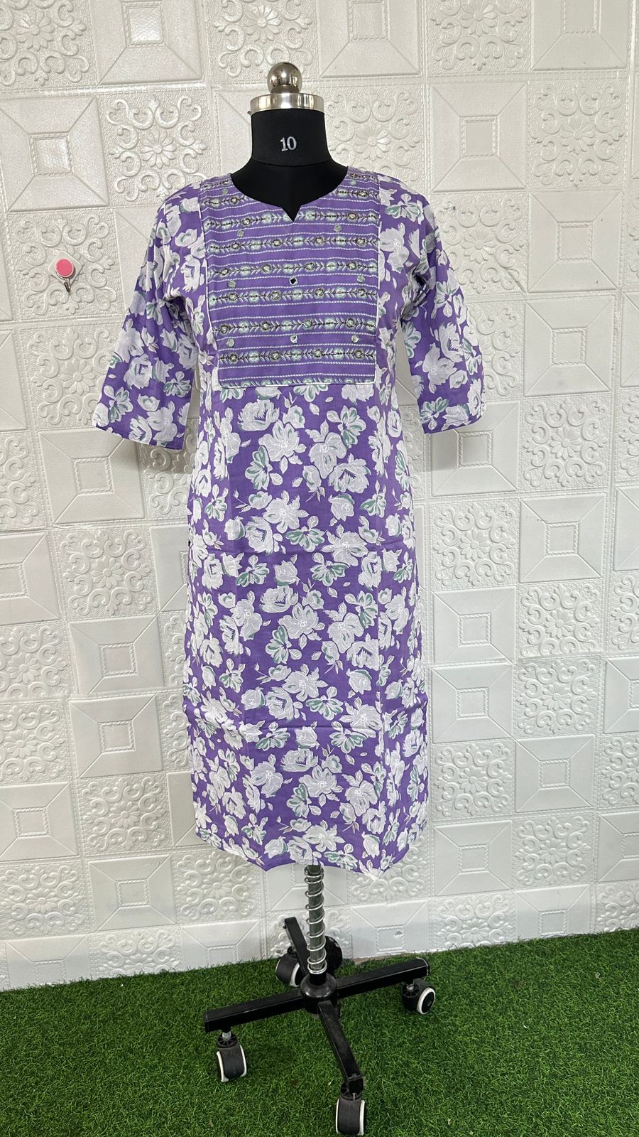 cotton HandWork Kurtis chwk15