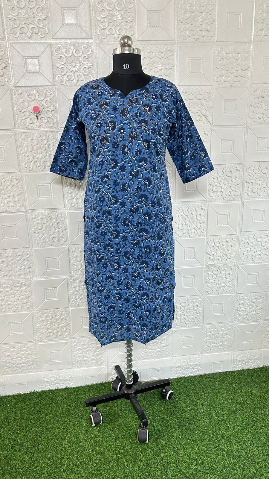 cotton HandWork Kurtis chwk6