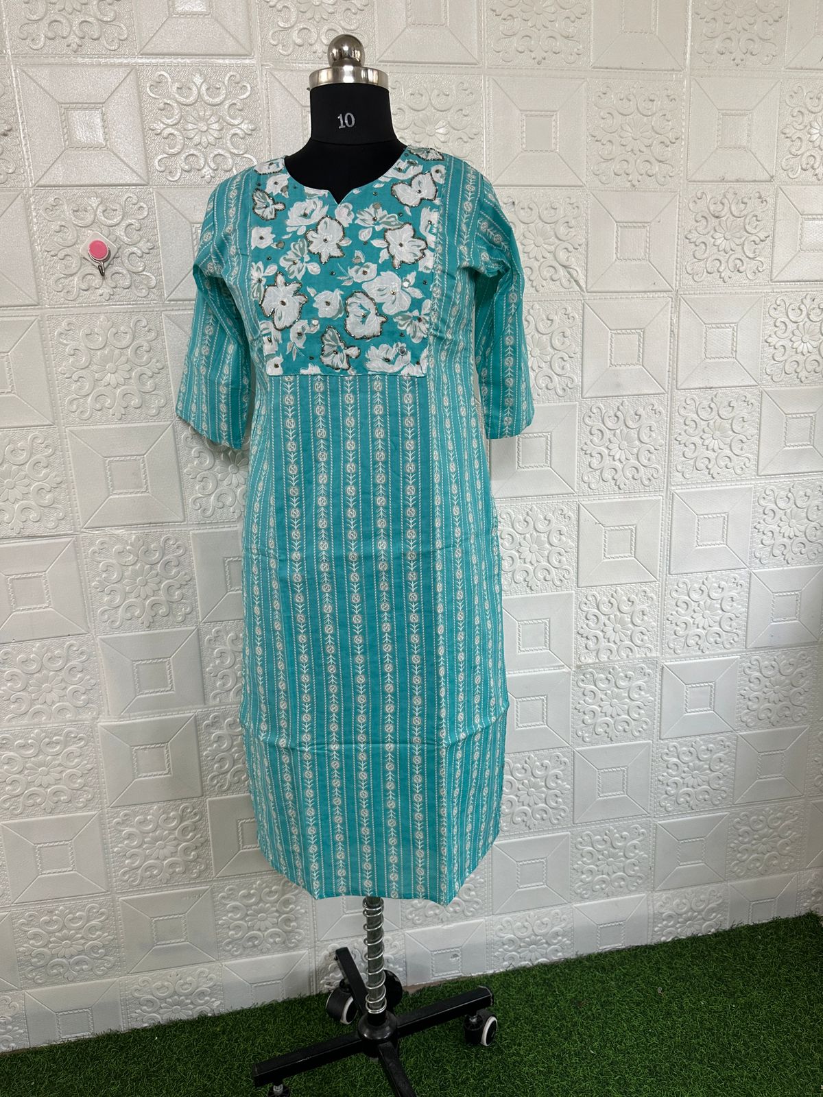 cotton HandWork Kurtis chwk7