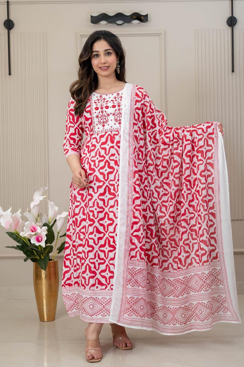 long Anarkali With Shawl LAWS2601
